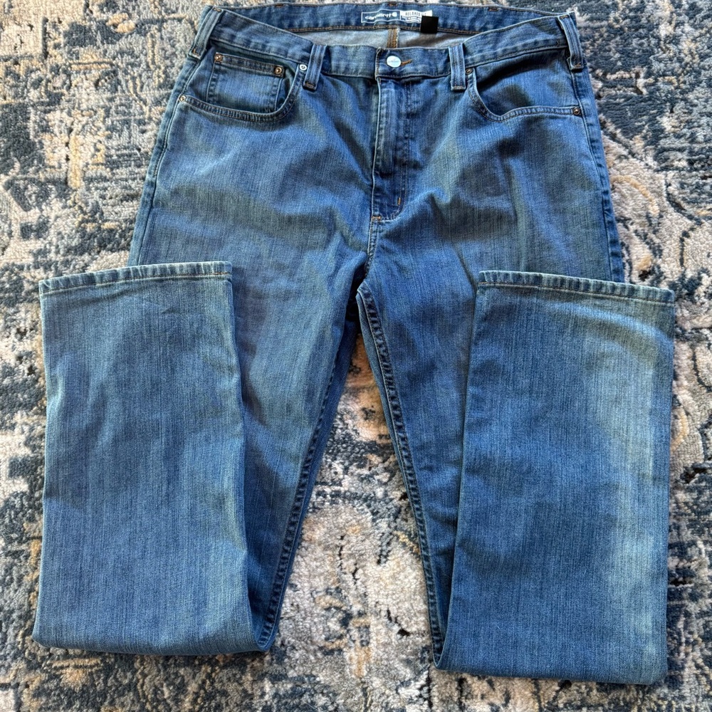 Carhartt Men's Relaxed Fit Blue Jeans 36 x 34